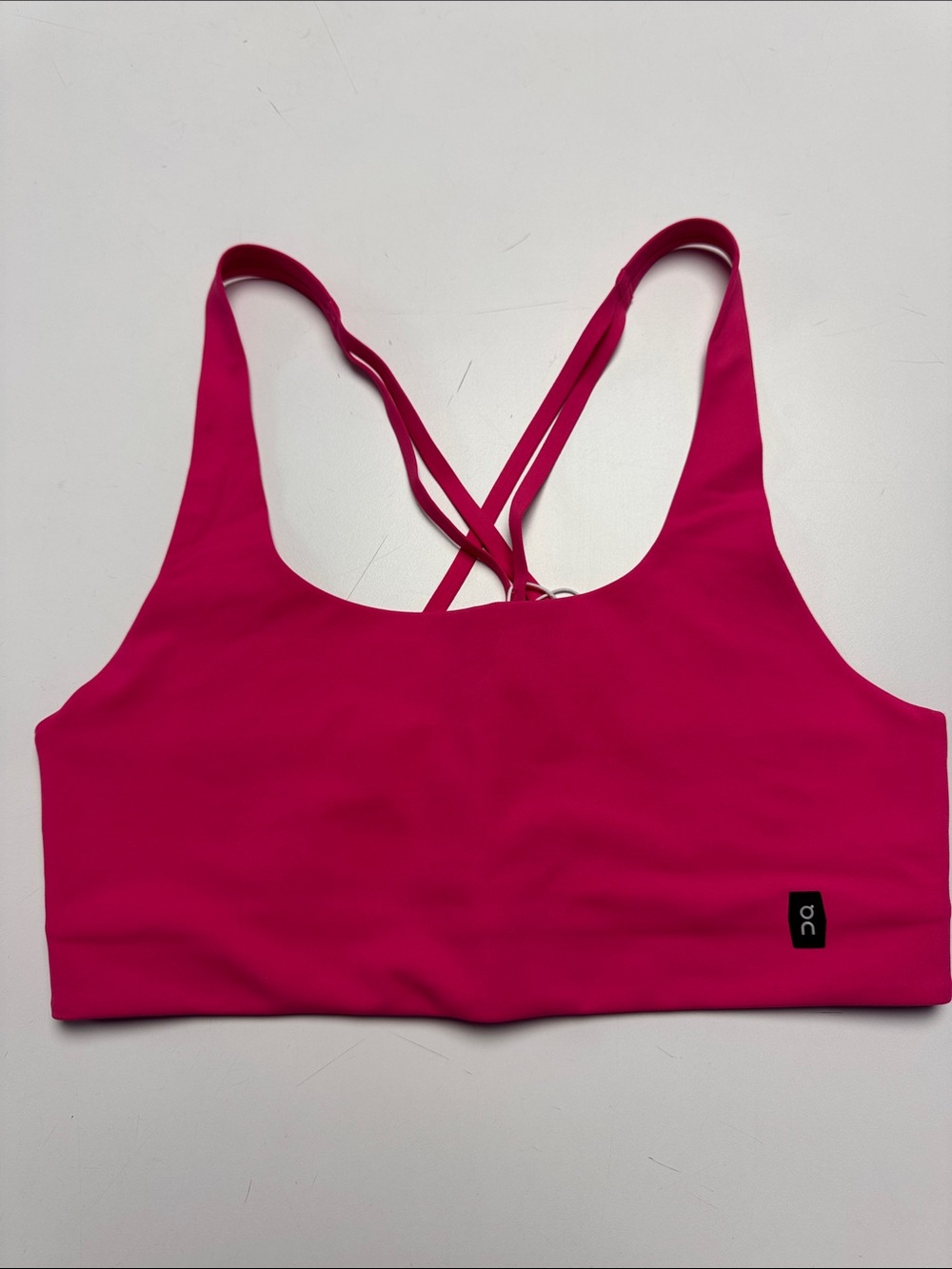On Running Hot Pink Strappy Sports Bra